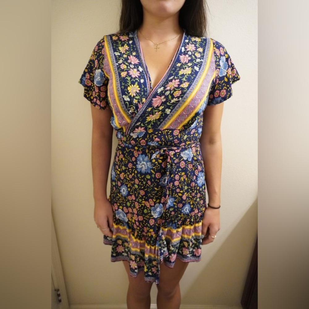 Floral Wrap Dress